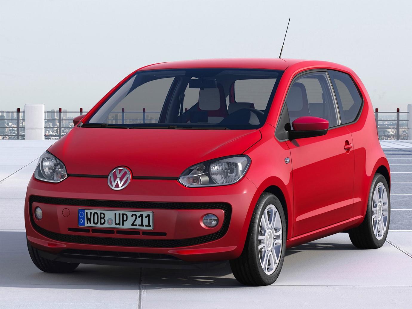 red volkswagen up