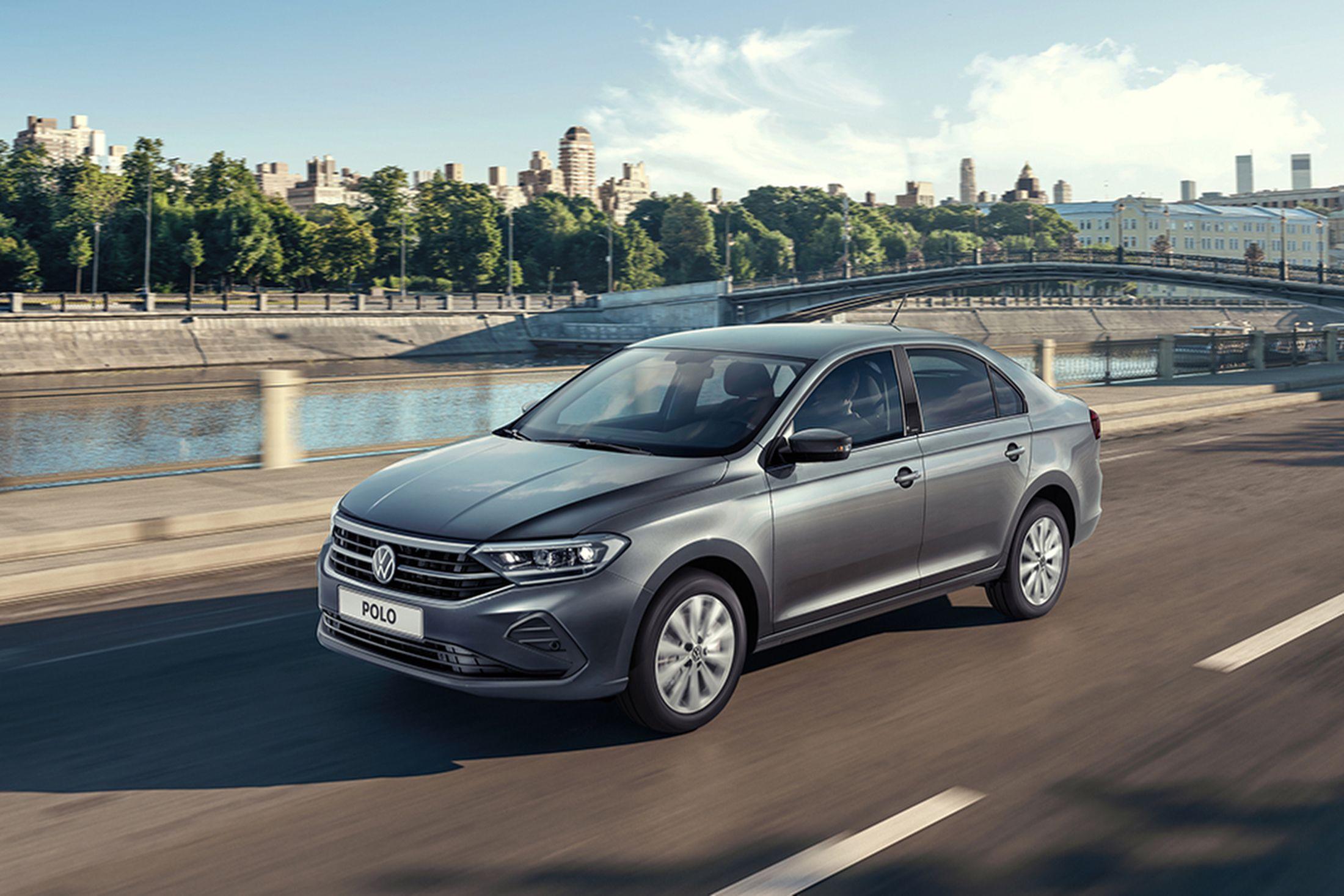 gray volkswagen polo